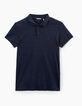 Polo marine détails vert anglais Homme-5