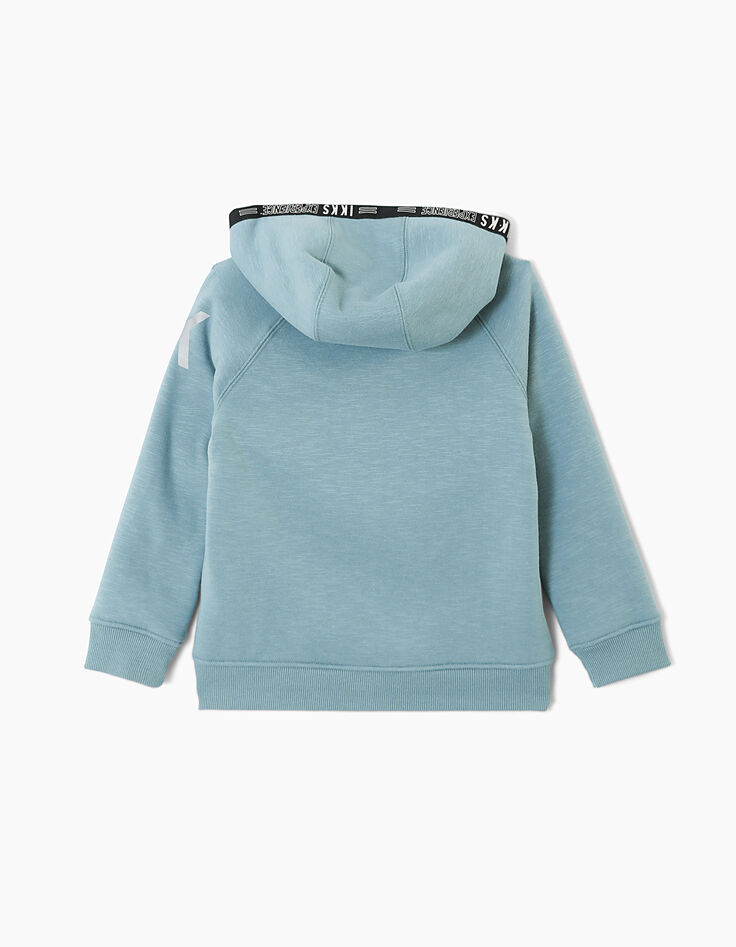 Cardigan vert de gris à capuche IKKS Experience garçon -3 Cardigan vert de gris à capuche IKKS Experience garçon -3