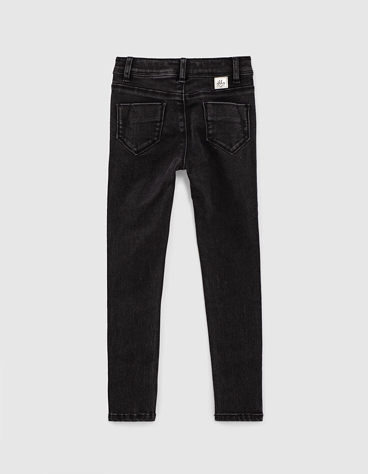 Vaquero skinny black used con fular REPREVE niña -4