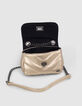 Bolso dorado acolchado niña-6