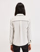 Women’s silk shirt with heart embroidered on chest pocket-3