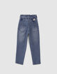 Girls’ blue Waterless BALLOON jeans-4