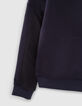 Marineblaues Jungensweatshirt mit Mesh-Details-7