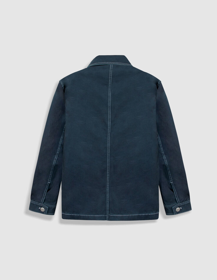 Dunkelblaue Safari-Jacke f&uuml;r Herren mit mehreren Taschen-8