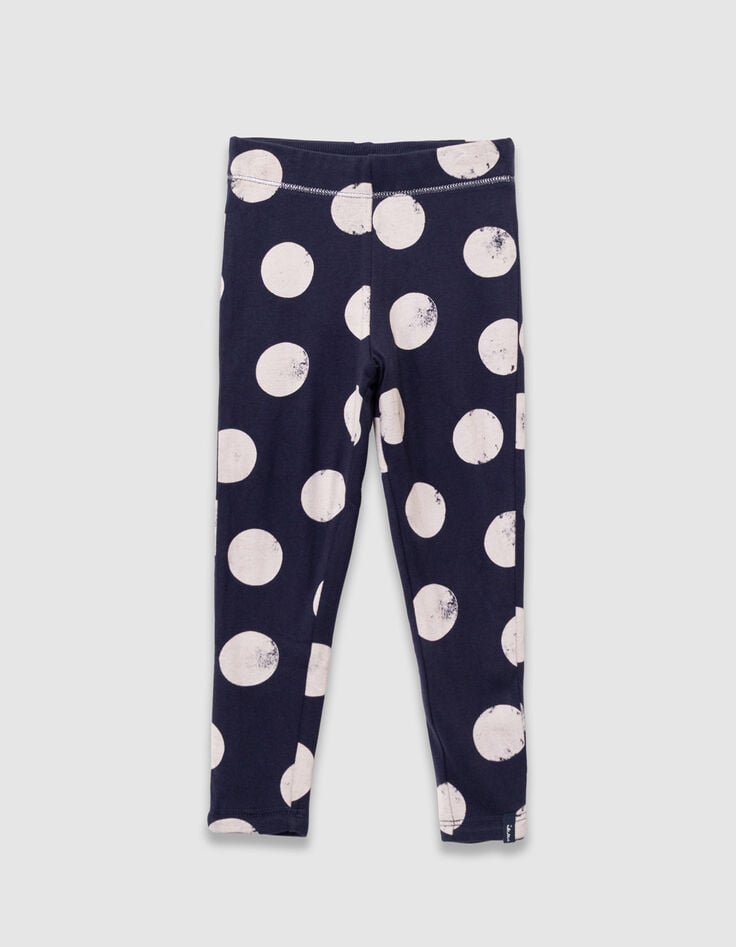 Omkeerbare legging marine maxistippen en geribd meisjes-1 Omkeerbare legging marine maxistippen en geribd meisjes-1