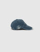 Gorra azul marino K bordada niño-3