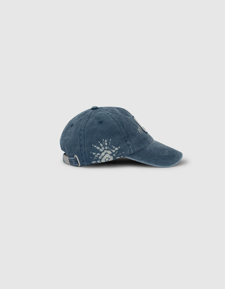 Gorra azul marino K bordada niño-3