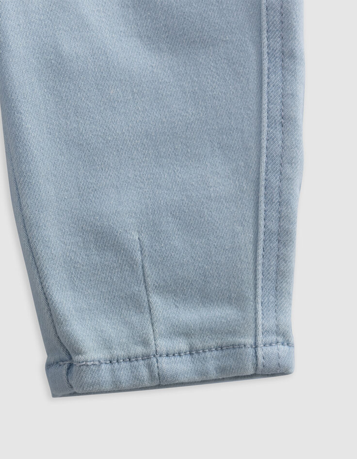 Blue maxi jeans with elasticated waistband for boys-4