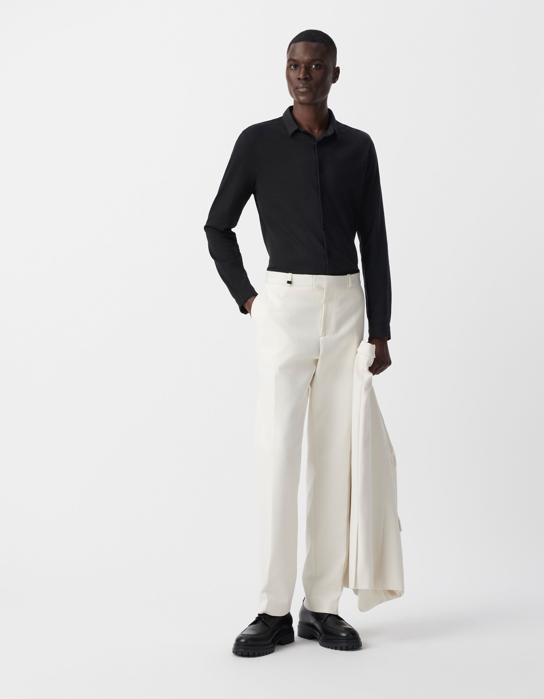 Chemise online noire homme