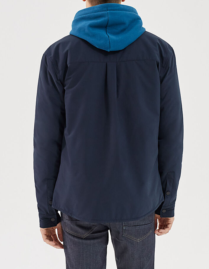 Men’s navy THERMOLITE® nylon overshirt light padded jacket - IKKS