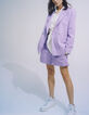Veste de tailleur lilas à double boutonnage Femme-6