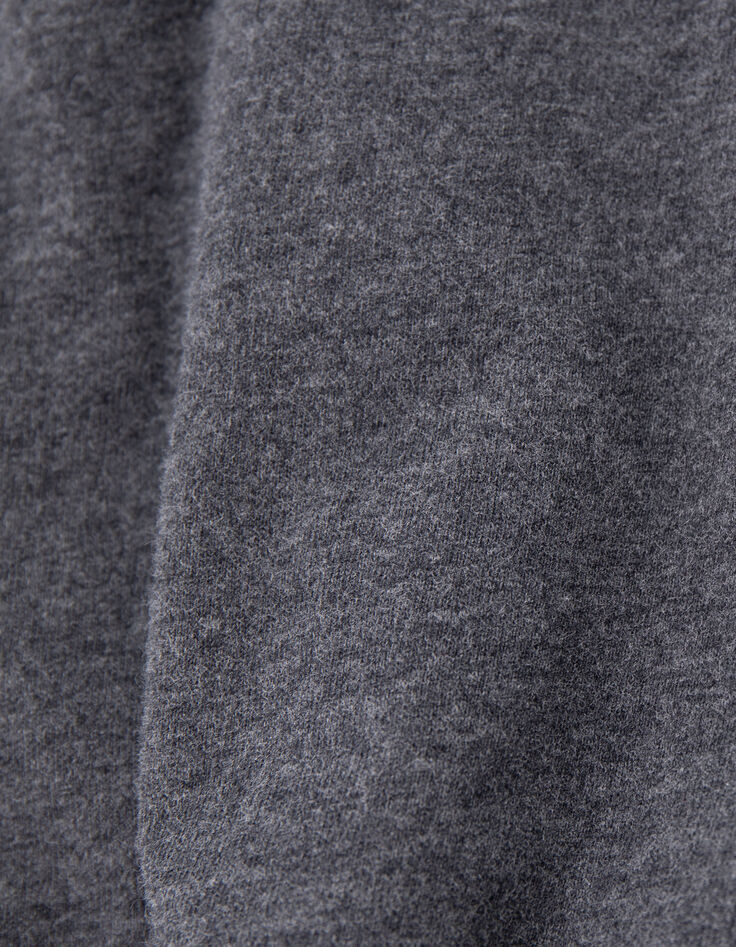 Boy's grey message print T-shirt with sequins embroidery-6