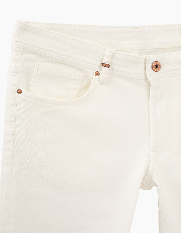 Off white SLIM fit jeans voor heren - IKKS