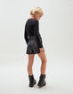 Pantalones cortos negros iridiscentes-2