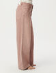 Rosa weite Damenjeans hoher Bund Edie-4