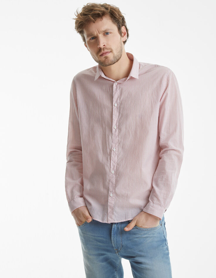 Chemise rayures homme-5