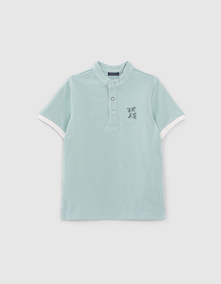 Boys aqua polo clearance