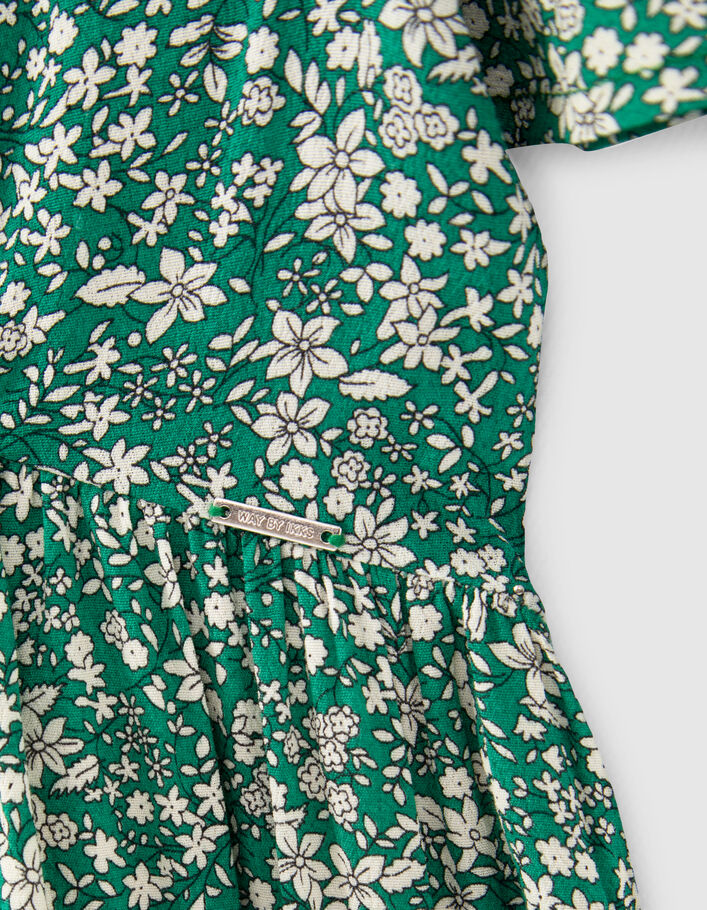 Langes, grünes Mädchenkleid aus LENZING™ ECOVERO™-7