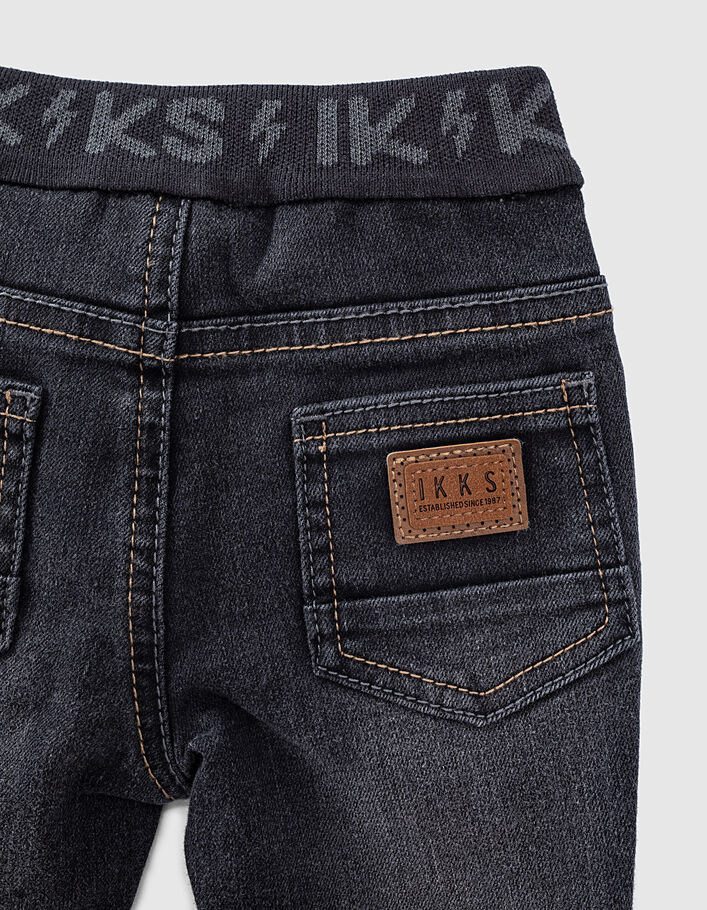 Jeans black used ceintuur ribboord letterprint  - IKKS