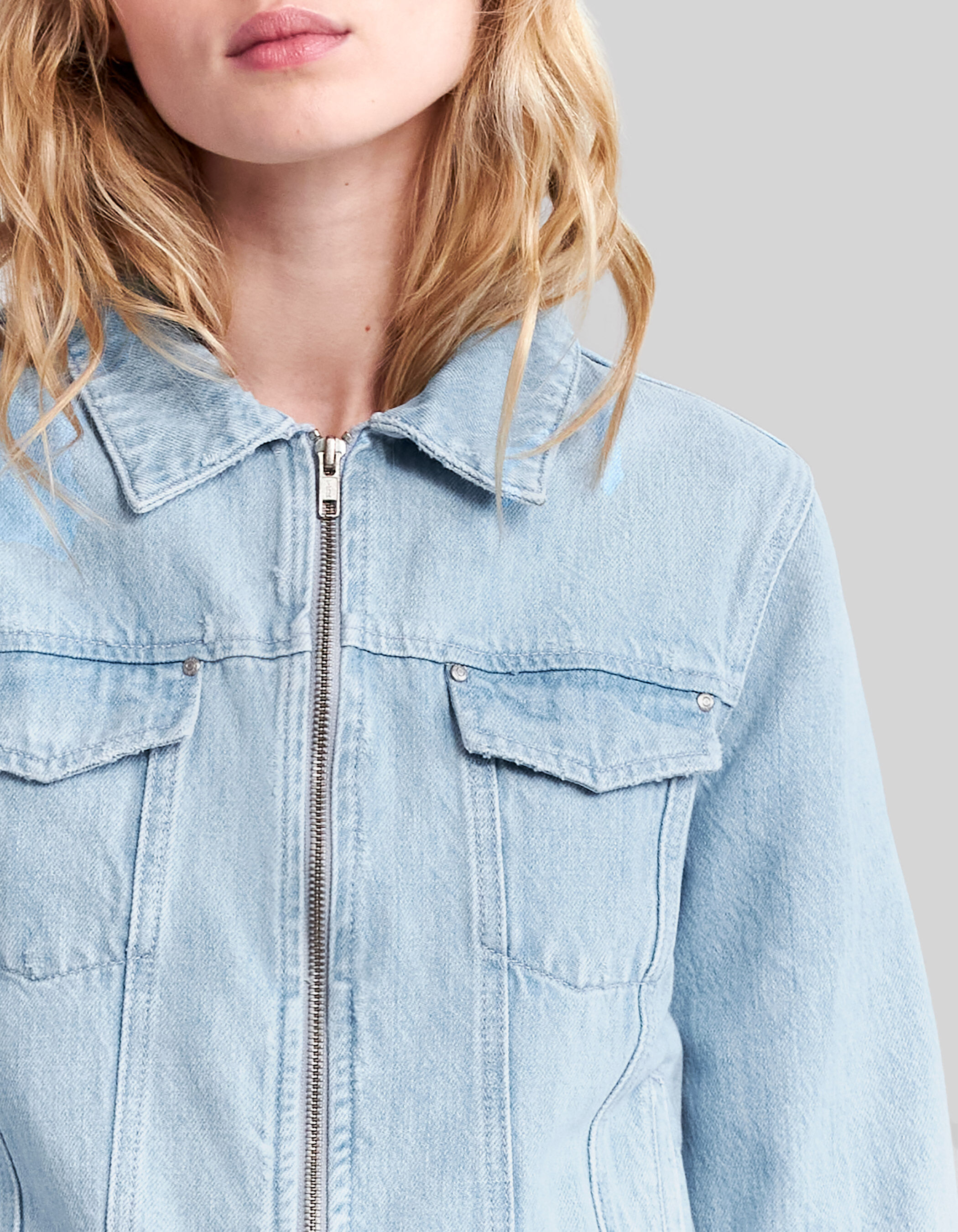 Veste en jean ikks femme outlet