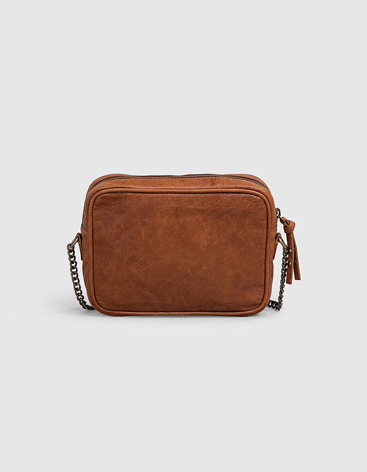 The Lover women’s mahogany python motif boxy bag-3