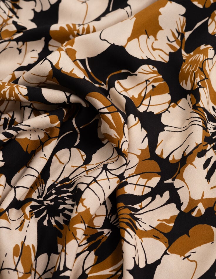 Safran REGULAR-Herrenhemd, Blumen-Maxiprint-6