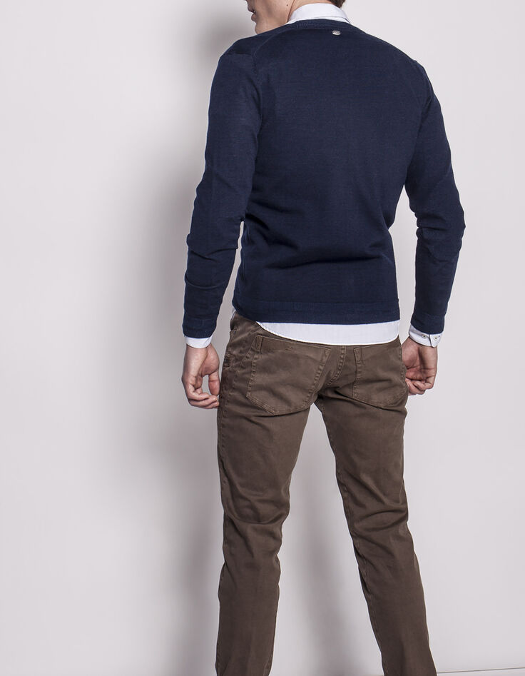 Cárdigan pico hombre-3