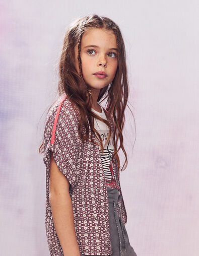 Vest redwood geometrische print meisjes - IKKS