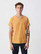 Men’s turmeric organic cotton Essential V-neck T-shirt-2