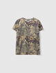 Kupfergr&uuml;nes Damen-T-Shirt Lurex Animalprint-6
