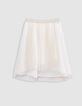 Jupe-tutu midi écrue plissée asymétrique fille-3