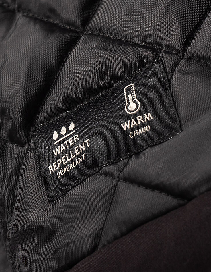Schwarzer Mädchenparka-6