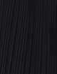 Women’s black recycled pleated cropped top-4