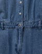 Mono pantalón vaquero azul niña-6
