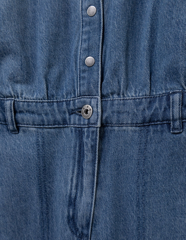 Mono pantalón vaquero azul niña-6