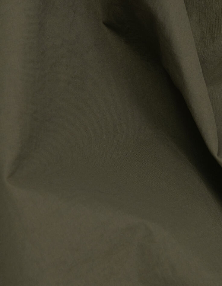 Parka kaki nylon fa&ccedil;on parachute Homme-10