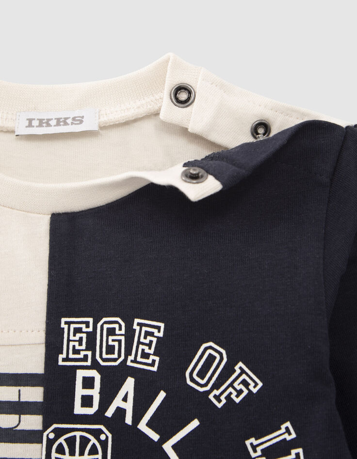 T-shirt marinière bi motifs bébé garçon-5