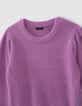 Girls’ dark pink knit sweater dress-3