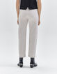 Women’s beige cropped slouchy jeans-3