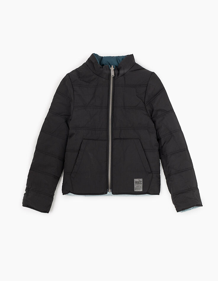 Parka 3 en 1 grise avec doudoune réversible garçon -5
