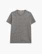 Camiseta gris pizarra estampado circuito Hombre-1