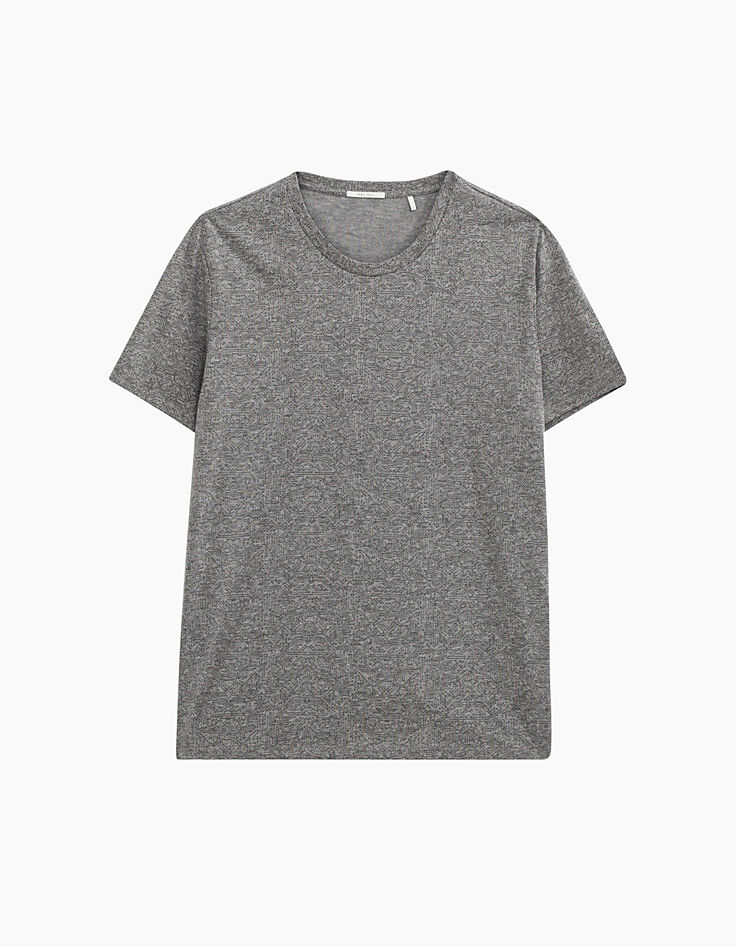 Camiseta gris pizarra estampado circuito Hombre-1