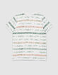 Camiseta mastic jaspeado orgánico rayas hojas niño -3