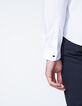 Chemise SLIM blanche détail col EASY CARE Homme-6