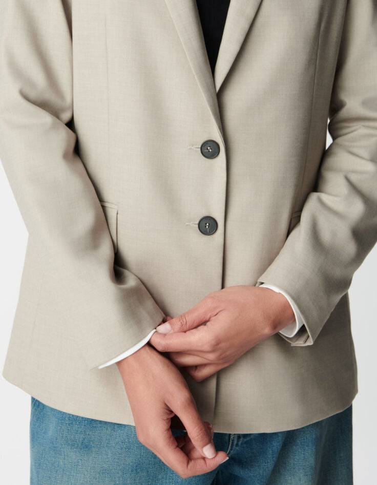 Veste de costume beige Femme-4