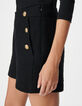 Schwarze Deckshorts f&uuml;r Frauen mit Tweed-Effekt-5