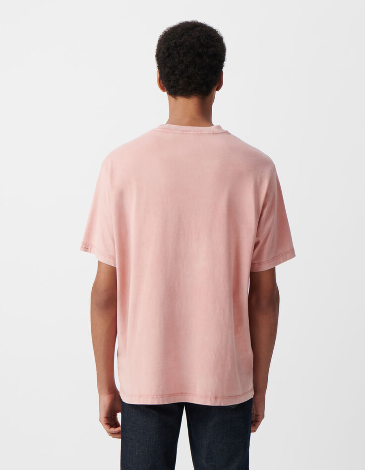T-shirt sakura coton bio effet lavé Homme-3