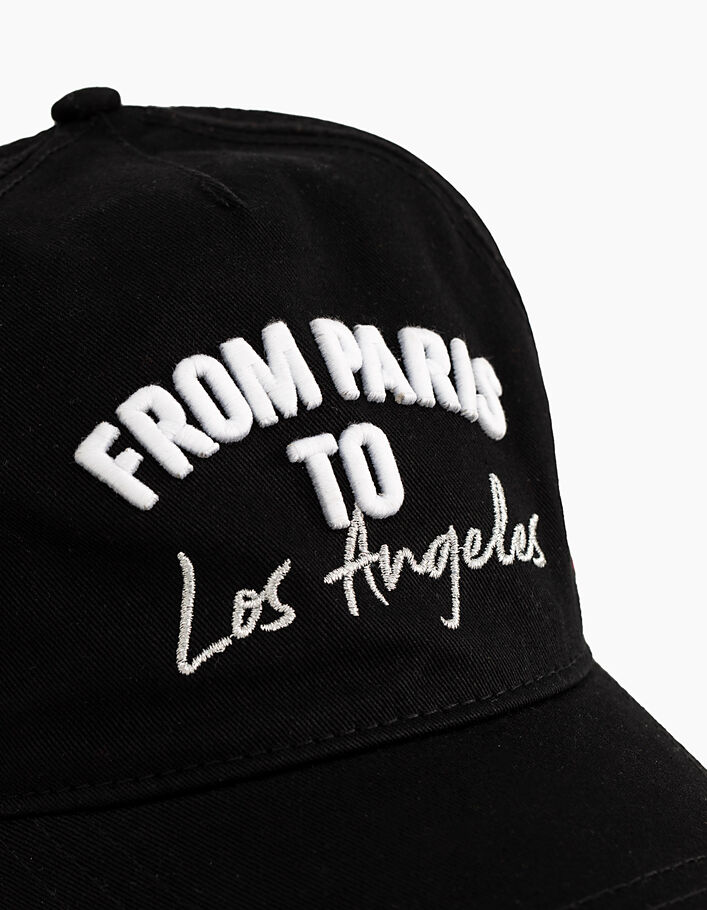 Girls’ FROM PARIS to Los Angeles black cap - IKKS