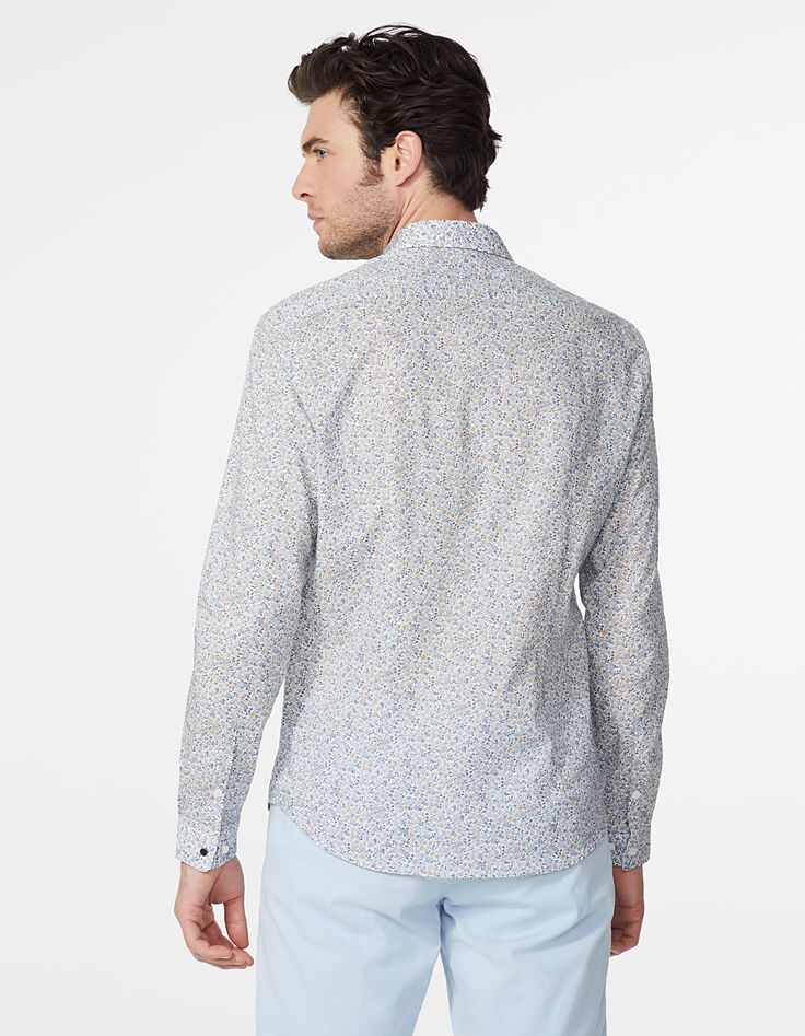 Stone SLIM-Herrenhemd mit Liberty®-Blumenprint-3