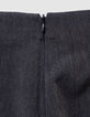 Pantalón flare 2 en 1 gris falda extraíble niña-7